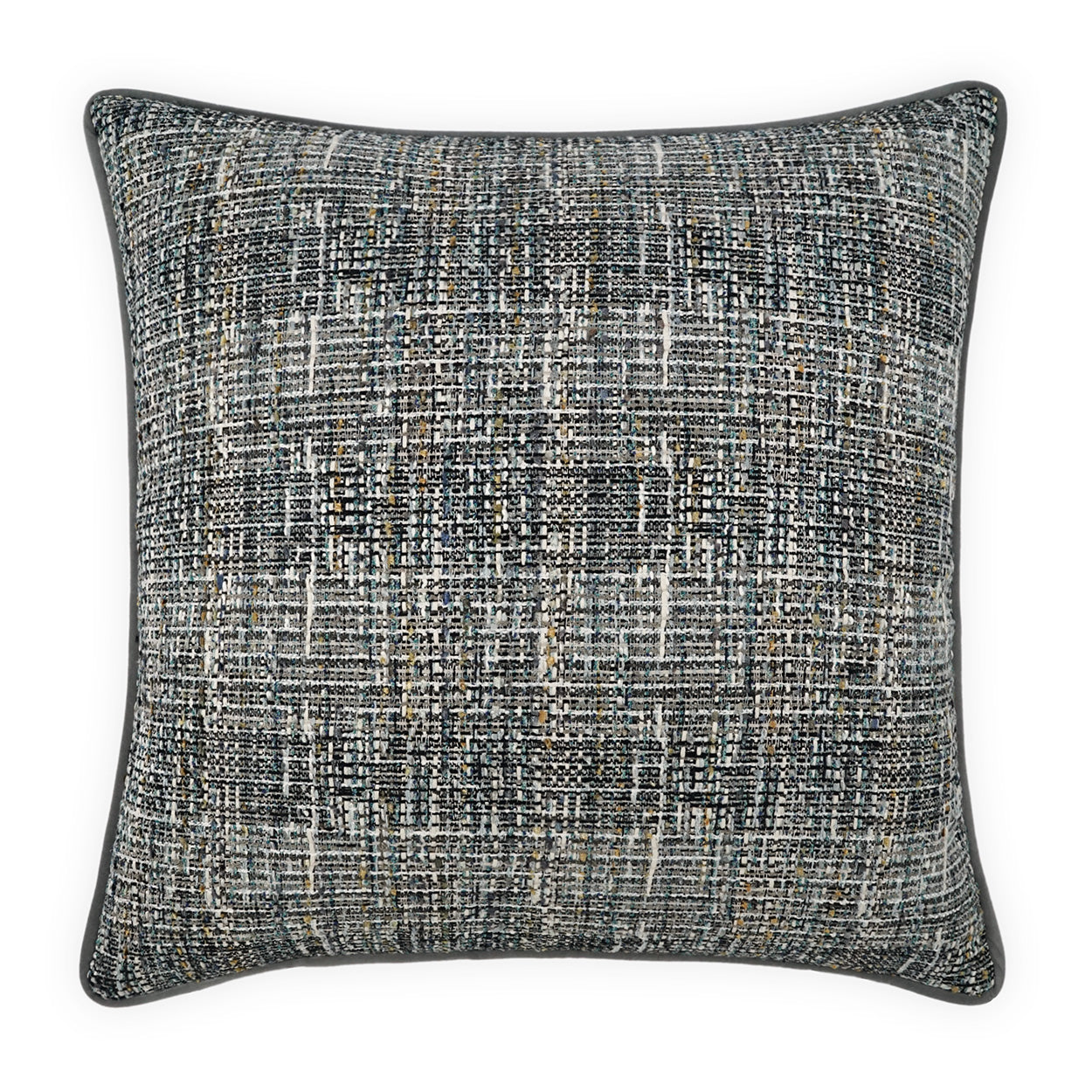 D.V. KAP HOME   24" x 24" Underwood Pillow - Aqua Traditional, Transitional, Textured    - 4130-A-2424