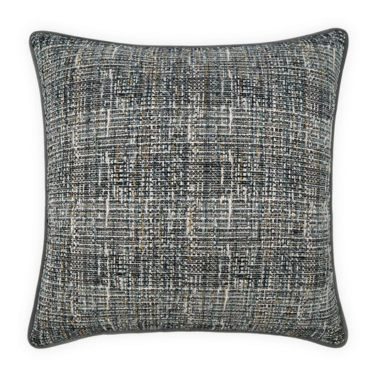 D.V. KAP HOME   24" x 24" Underwood Pillow - Aqua Traditional, Transitional, Textured    - 4130-A-2424