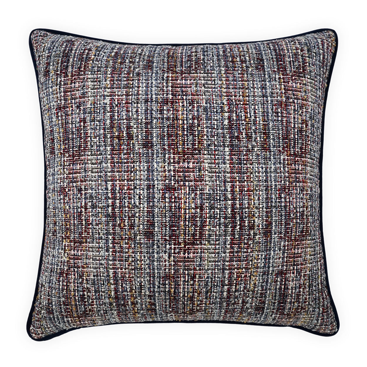 D.V. KAP HOME   24" x 24" Underwood Pillow - Blue Traditional, Transitional, Textured    - 4130-B-2424