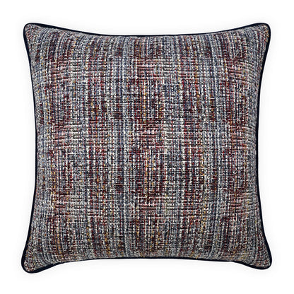 D.V. KAP HOME   24" x 24" Underwood Pillow - Blue Traditional, Transitional, Textured    - 4130-B-2424