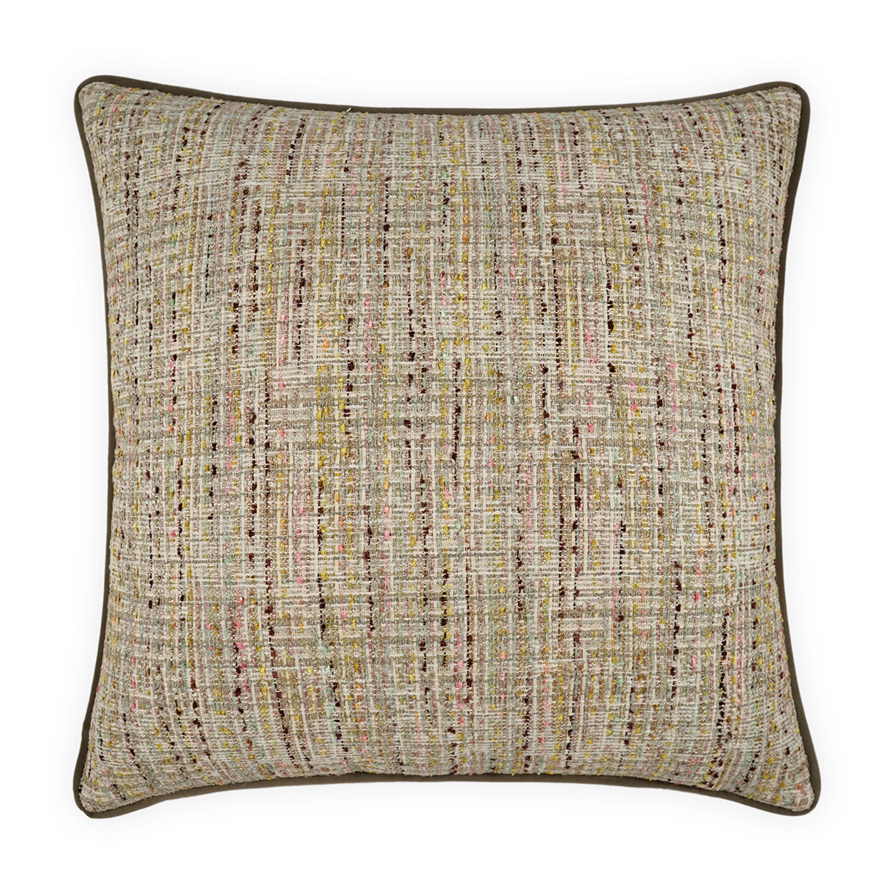 D.V. KAP HOME   24" x 24" Underwood Pillow - Pastel Traditional, Transitional, Textured    - 4130-P-2424