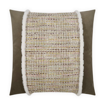 D.V. KAP HOME   24" x 24" Underwood Center Pillow - Pastel Traditional, Transitional, Textured    - 4131-P-2424
