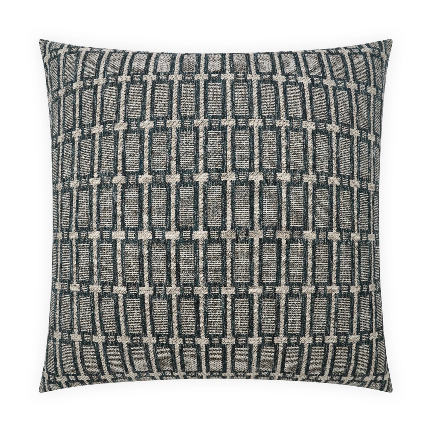 D.V. KAP HOME   24" x 24" Mandaree Pillow - Blue Abstract, Transitional    - 4132-B-2424