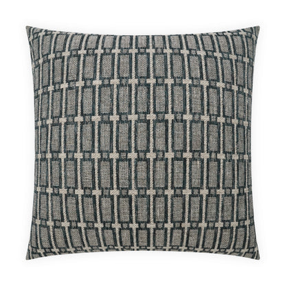 D.V. KAP HOME   24" x 24" Mandaree Pillow - Blue Abstract, Transitional    - 4132-B-2424