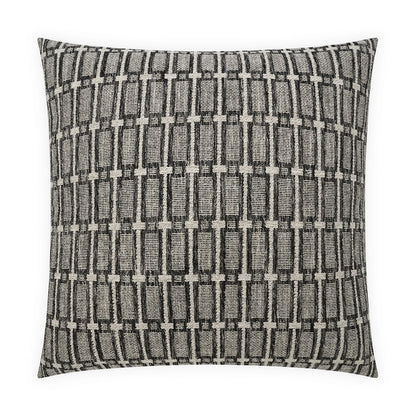 D.V. KAP HOME   24" x 24" Mandaree Pillow - Charcoal Abstract, Transitional    - 4132-C-2424
