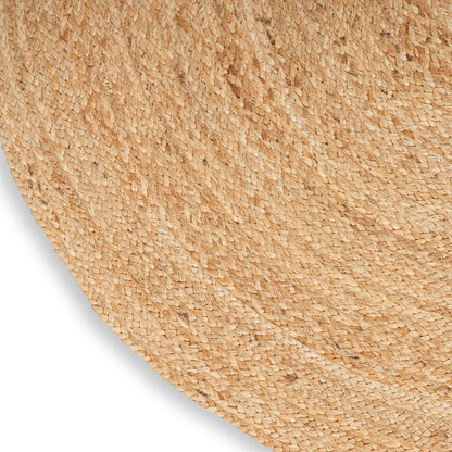 Close-up of beige woven straw fibers forming a round sun hat brim, natural summer style.