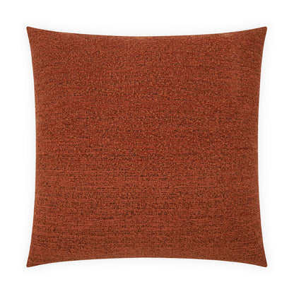 D.V. KAP HOME   24" x 24" Illecebrous Pillow - Fire Solid, Textured    - 4134-F-2424