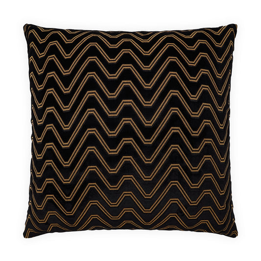 D.V. KAP HOME   24" x 24" Citadel Pillow Abstract, Glam, Chevron    - 4138-2424