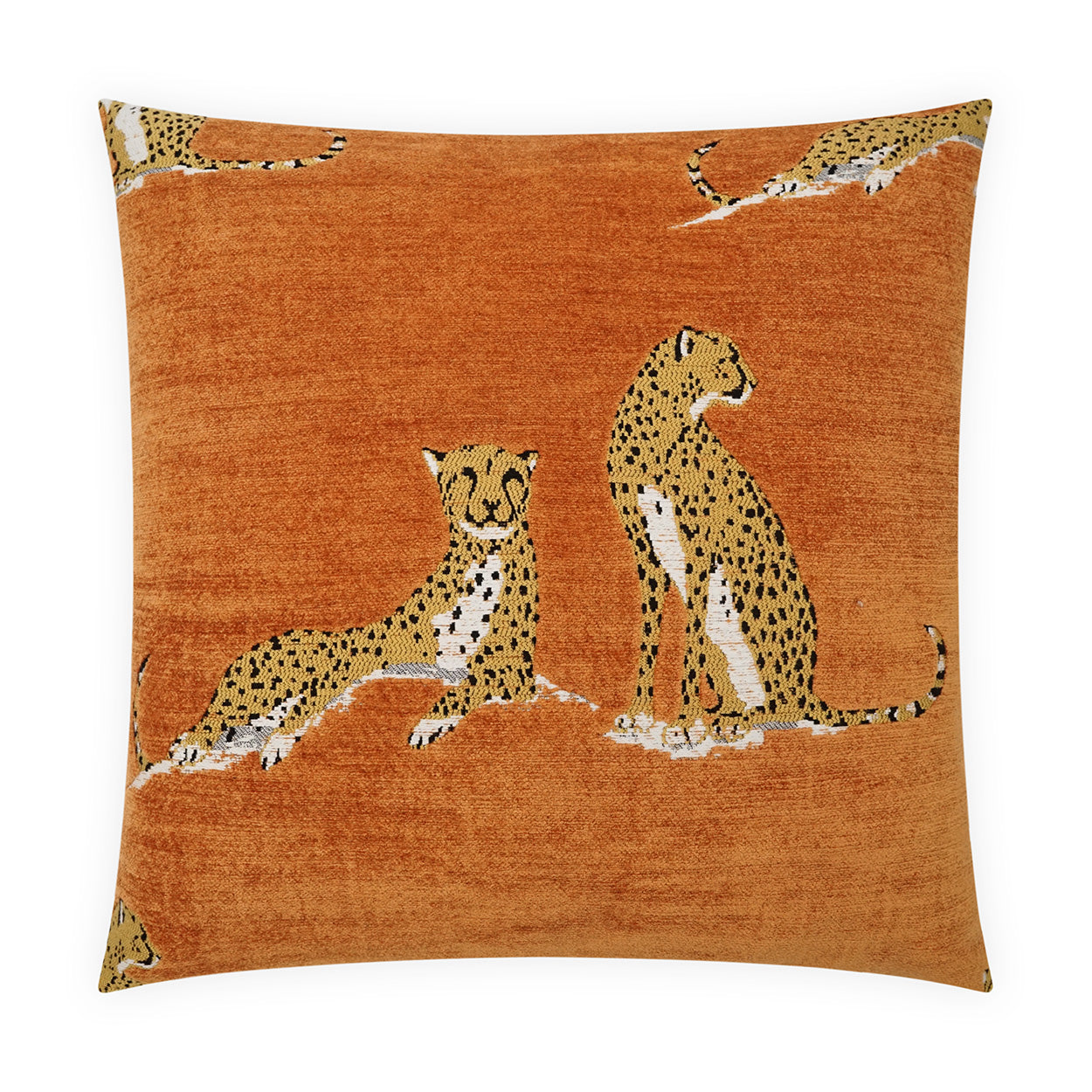 D.V. KAP HOME   24" x 24" Big Iris Pillow - Marmalade Animal, Novelty, Transitional    - 4141-M-2424
