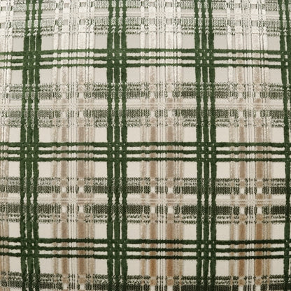 D.V. KAP HOME   24" x 24" Cotati Pillow - Emerald Plaid - Check, Glam, Transitional    - 4145-E-2424