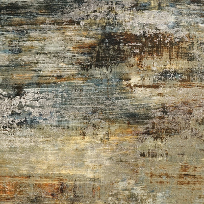 D.V. KAP HOME   24" x 24" Serston Pillow - Green Abstract, Transitional, Glam    - 4146-G-2424