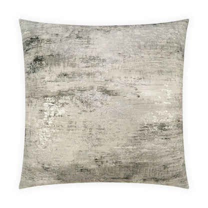 D.V. KAP HOME   24" x 24" Serston Pillow - Silver Abstract, Transitional, Glam    - 4146-S-2424