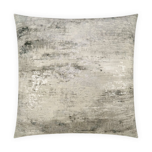 D.V. KAP HOME   24" x 24" Serston Pillow - Silver Abstract, Transitional, Glam    - 4146-S-2424