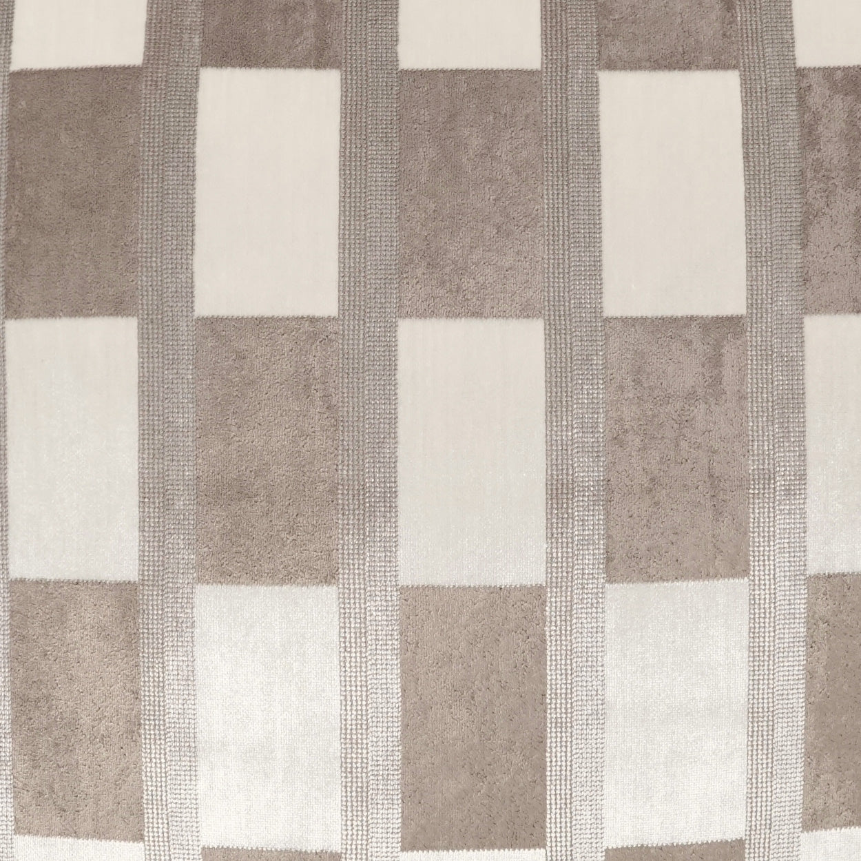 D.V. KAP HOME 4151-P-YARD Root Fabric - Pearl Plaid - Check, Glam, Transitional  Tan,Taupe   - Root