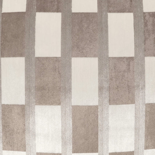 D.V. KAP HOME 4151-P-YARD Root Fabric - Pearl Plaid - Check, Glam, Transitional  Tan,Taupe   - Root