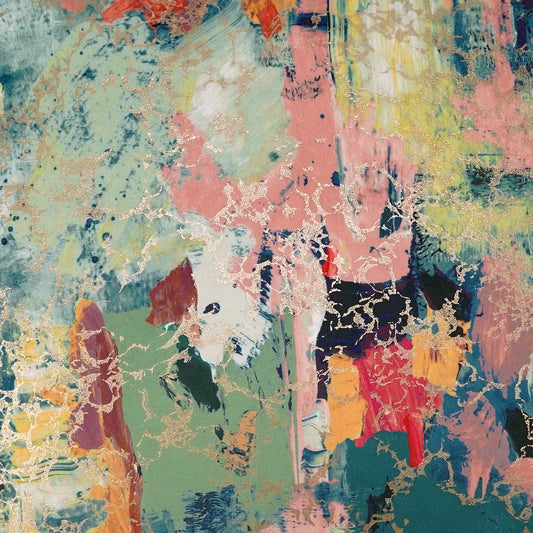 D.V. KAP HOME 4153-YARD Art De Vivre Fabric Abstract, Transitional  Multi   - Art De Vivre