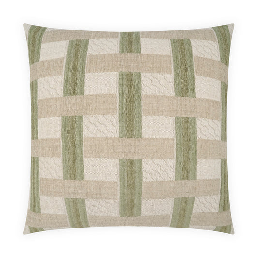 D.V. KAP HOME   24" x 24" Fraser Pillow - Sage Traditional    - 4156-S-2424