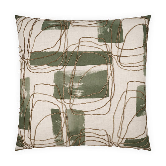 D.V. KAP HOME   24" x 24" Freeform Pillow Abstract, Global, Modern    - 4158-J-2424