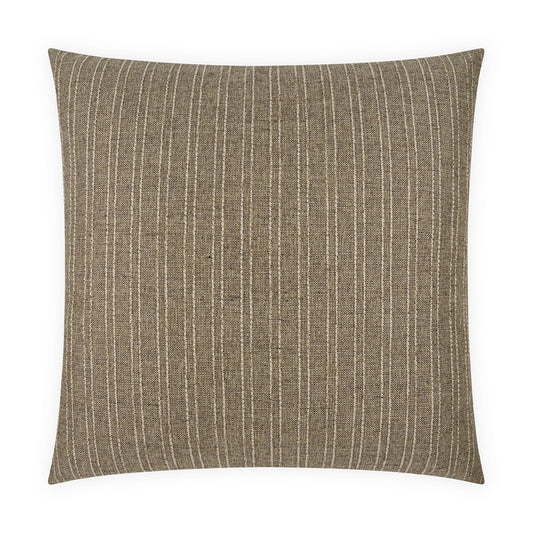 D.V. KAP HOME   24" x 24" Boxford Pillow - Burlap Farmhouse, Stripes    - 4167-B-2424