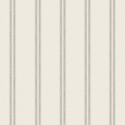 York Wallcoverings Chesapeake Johnny Charcoal Stripes Wallpaper Graphics Farmhouse Charcoal  Wallpaper - 4169-13076