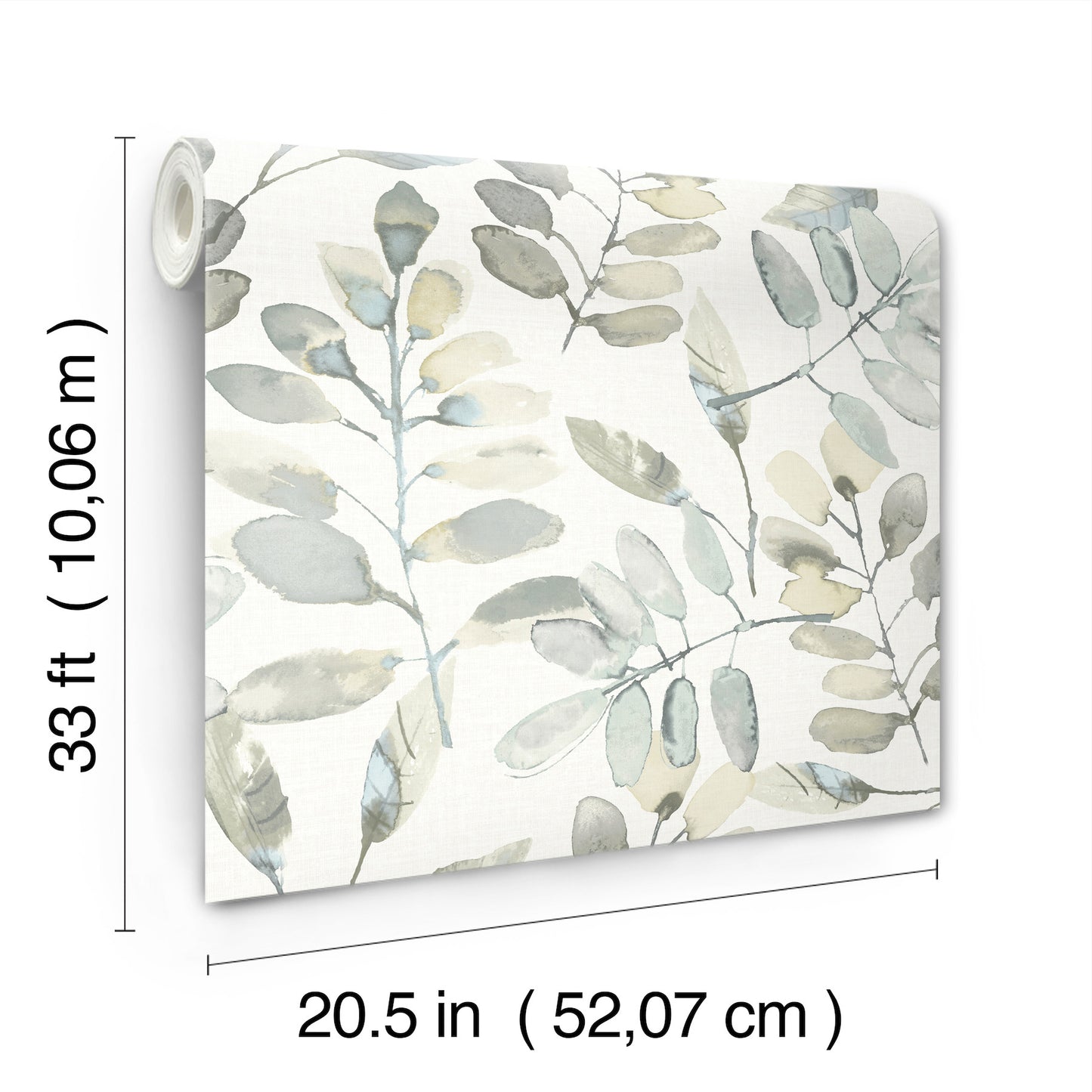 York Wallcoverings Chesapeake Pinnate Grey Leaves Wallpaper Botanical Traditional Grey  Wallpaper - 4169-13905