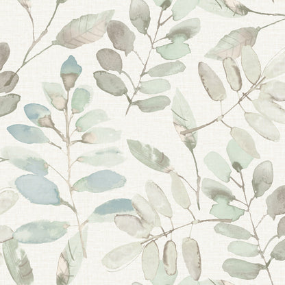 York Wallcoverings Chesapeake Pinnate Mint Leaves Wallpaper Botanical Traditional Mint  Wallpaper - 4169-13909