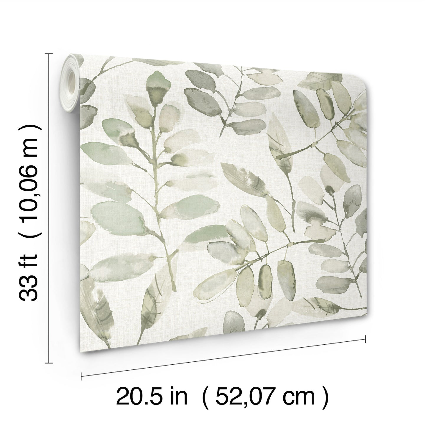 York Wallcoverings Chesapeake Pinnate Green Leaves Wallpaper Botanical Traditional Green  Wallpaper - 4169-13911