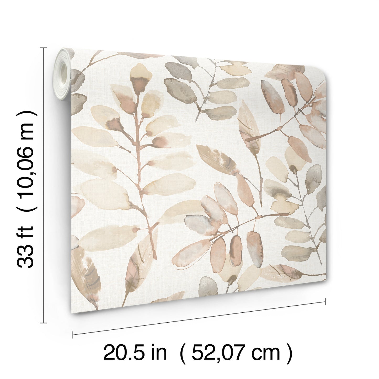 York Wallcoverings Chesapeake Pinnate Salmon Leaves Wallpaper Botanical Traditional Salmon  Wallpaper - 4169-13912