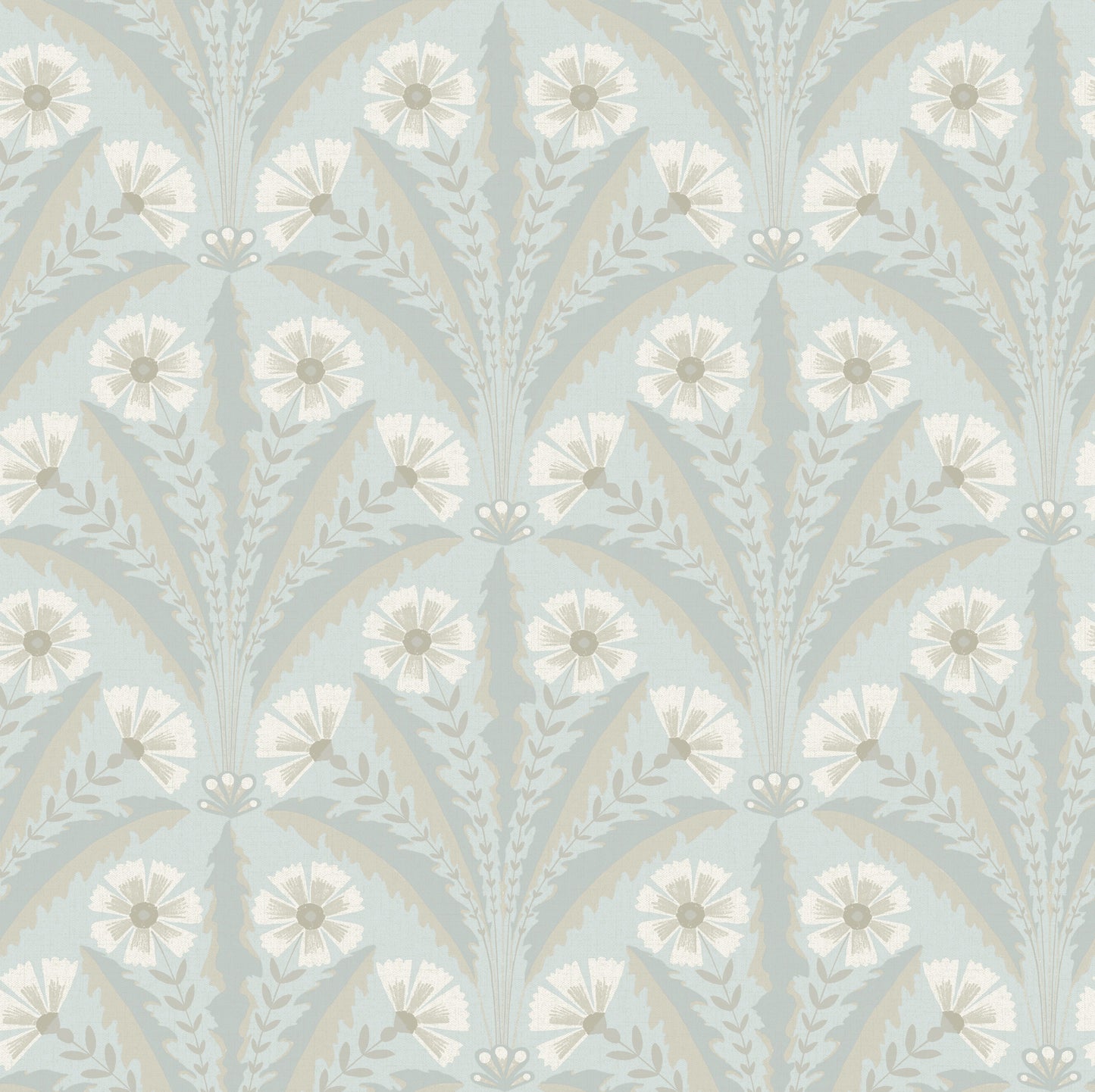 York Wallcoverings Chesapeake Tap Root Light Blue Floral Damask Wallpaper Botanical Modern Light Blue  Wallpaper - 4169-27602
