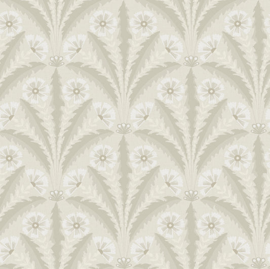 York Wallcoverings Chesapeake Tap Root Beige Floral Damask Wallpaper Botanical Modern Beige  Wallpaper - 4169-27603