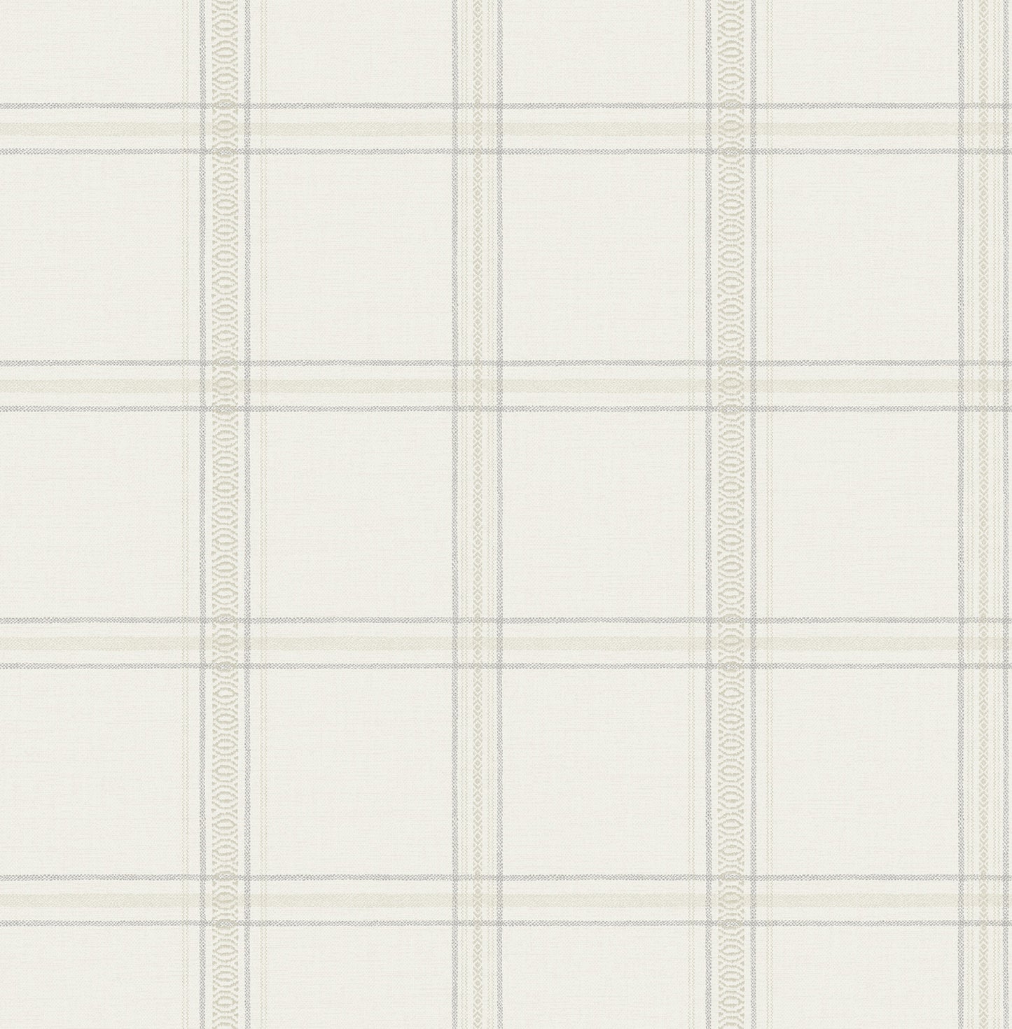 York Wallcoverings Chesapeake Auberge White Plaid Wallpaper Graphics Farmhouse White  Wallpaper - 4169-27606