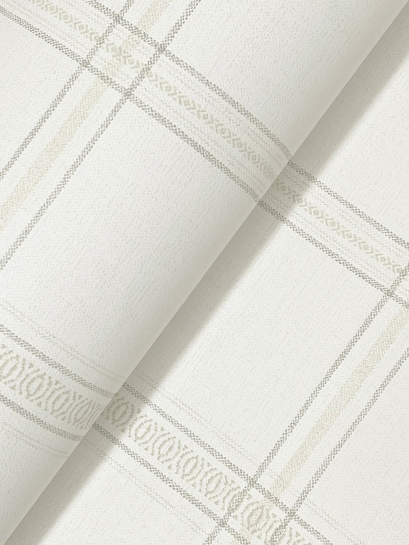York Wallcoverings Chesapeake Auberge White Plaid Wallpaper Graphics Farmhouse White  Wallpaper - 4169-27606