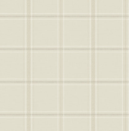 York Wallcoverings Chesapeake Auberge Ivory Plaid Wallpaper Graphics Farmhouse Ivory  Wallpaper - 4169-27607