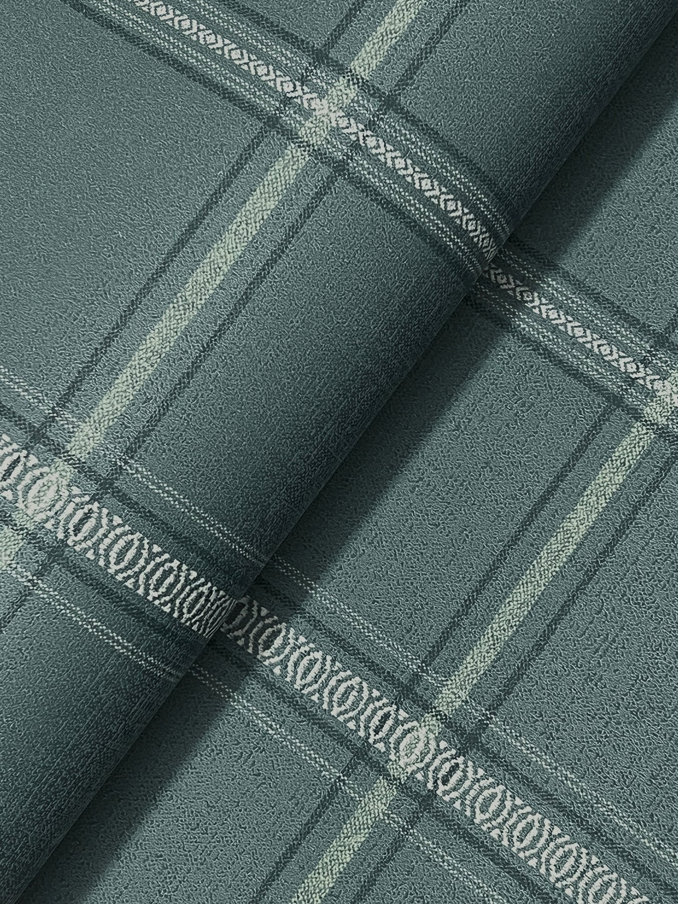 York Wallcoverings Chesapeake Auberge Teal Plaid Wallpaper Graphics Farmhouse Teal  Wallpaper - 4169-27610