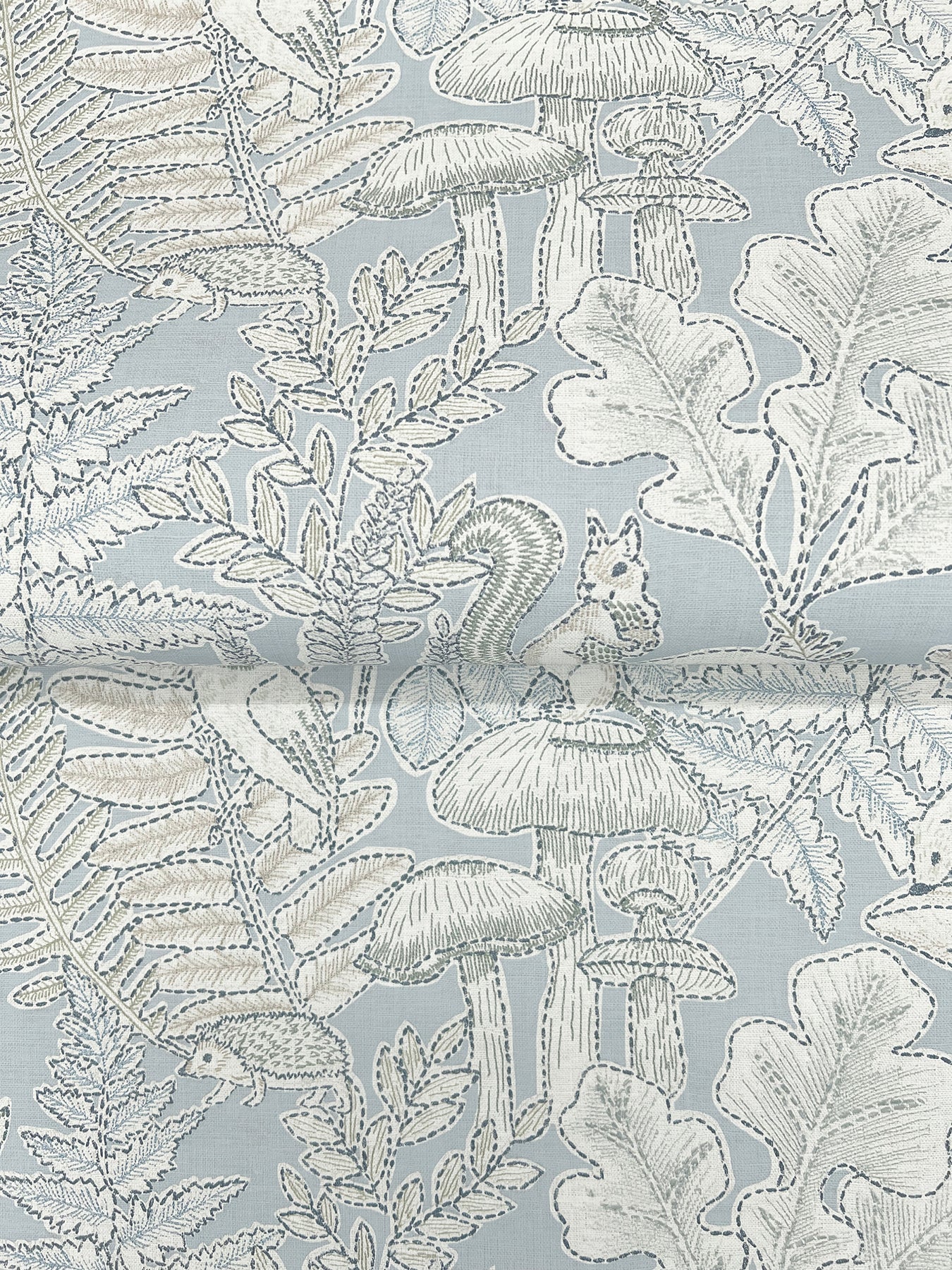 York Wallcoverings Chesapeake Holt Light Blue Woodland Wallpaper Animals Whimsical Light Blue  Wallpaper - 4169-83102