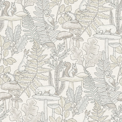 York Wallcoverings Chesapeake Holt Neutral Woodland Wallpaper Animals Whimsical Neutral  Wallpaper - 4169-83103
