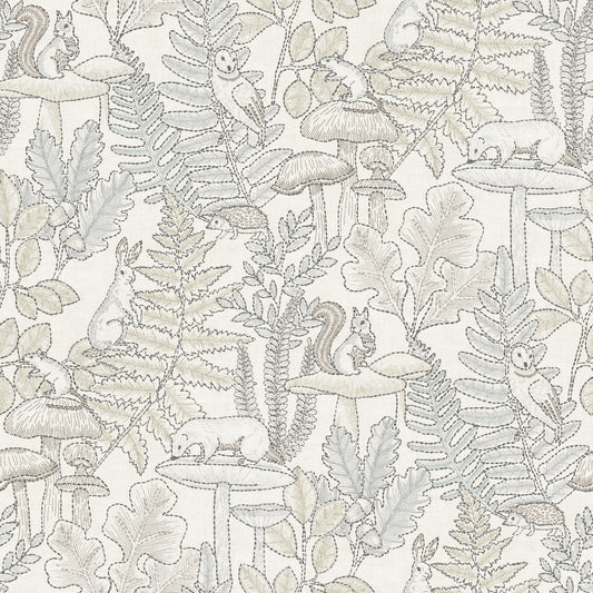 York Wallcoverings Chesapeake Holt Neutral Woodland Wallpaper Animals Whimsical Neutral  Wallpaper - 4169-83103