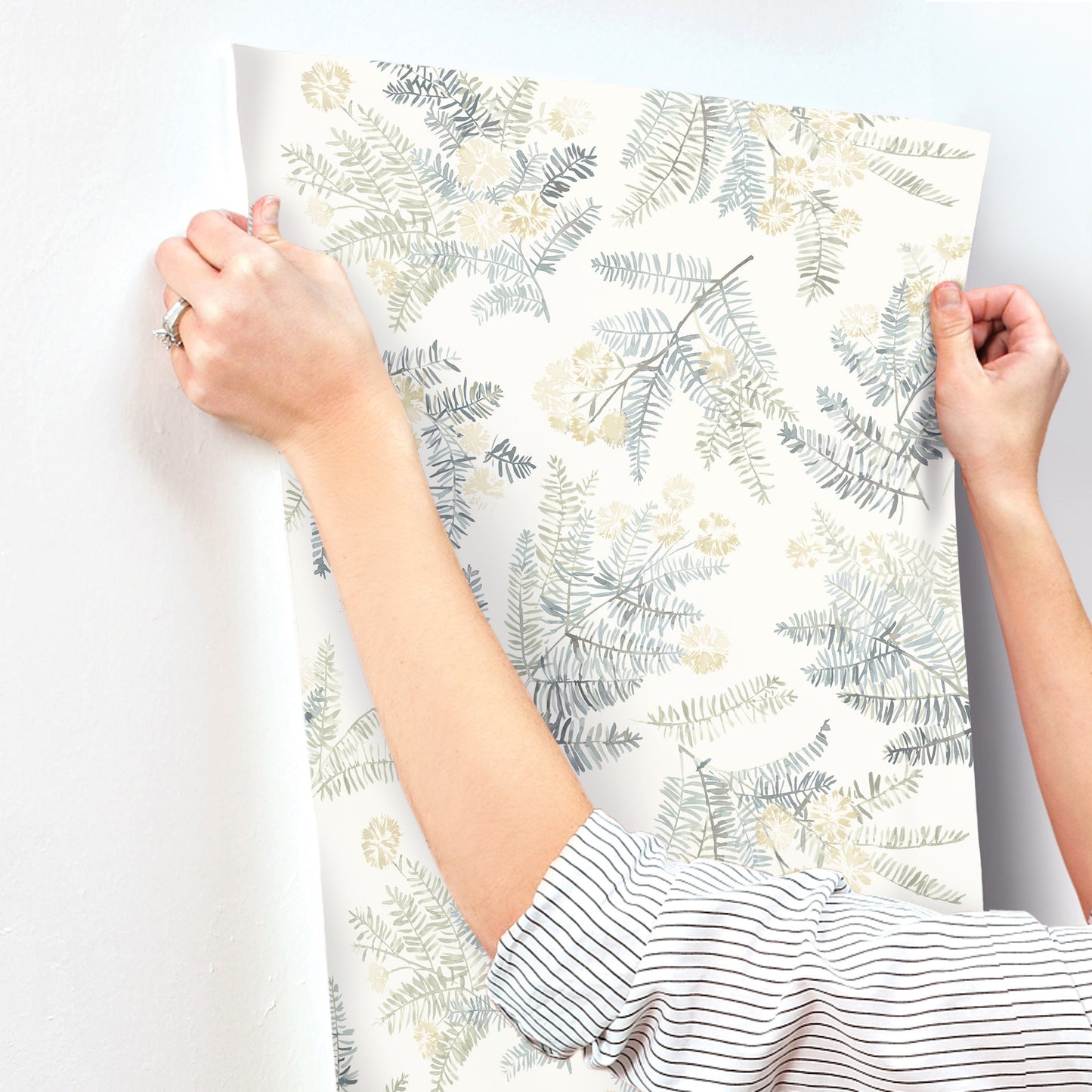 York Wallcoverings Chesapeake Frith Sea Green Botanical Wallpaper Botanical Farmhouse Sea Green  Wallpaper - 4169-83106