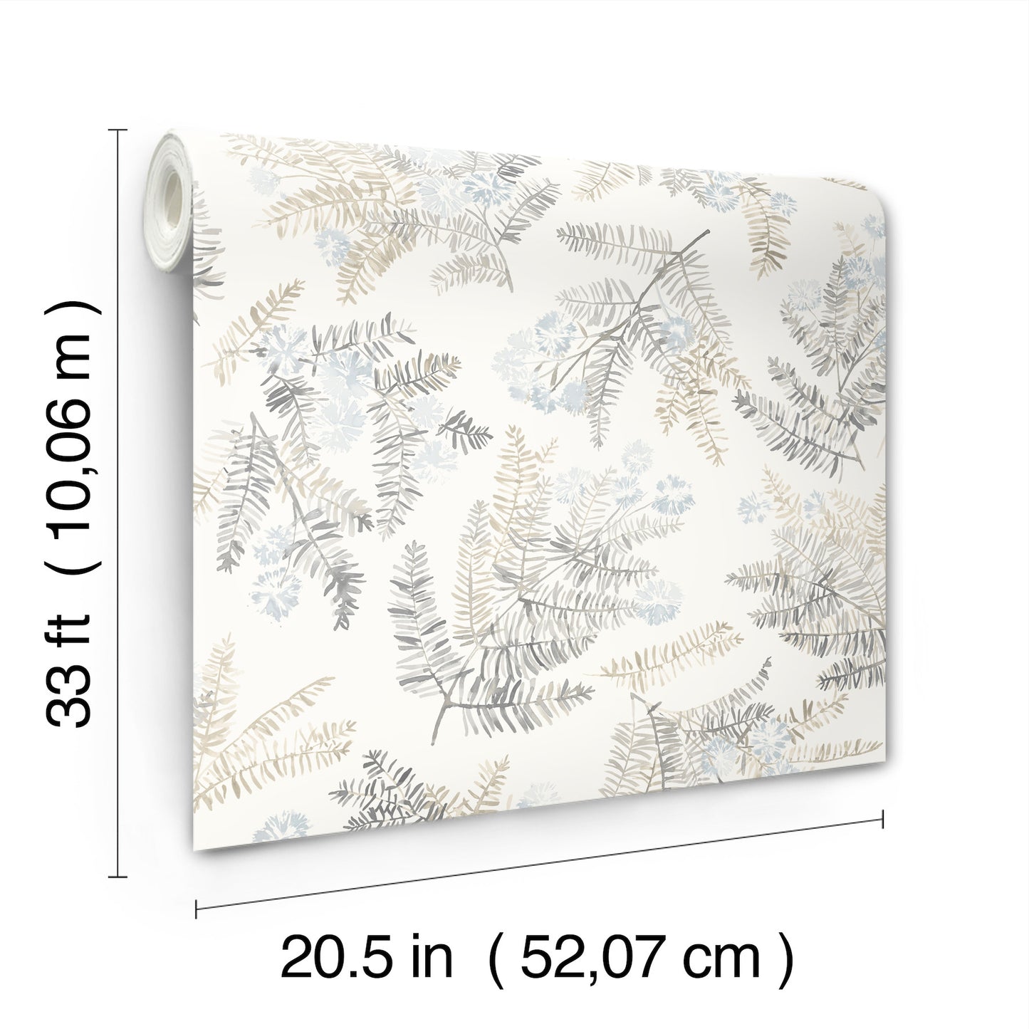 York Wallcoverings Chesapeake Frith Light Blue Botanical Wallpaper Botanical Farmhouse Light Blue  Wallpaper - 4169-83107