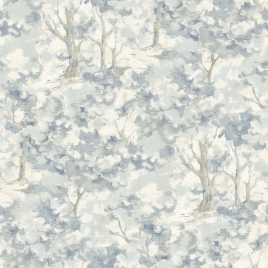 York Wallcoverings Chesapeake Thicket Blue Forest Wallpaper Woods & Forests Transitional Blue  Wallpaper - 4169-83108