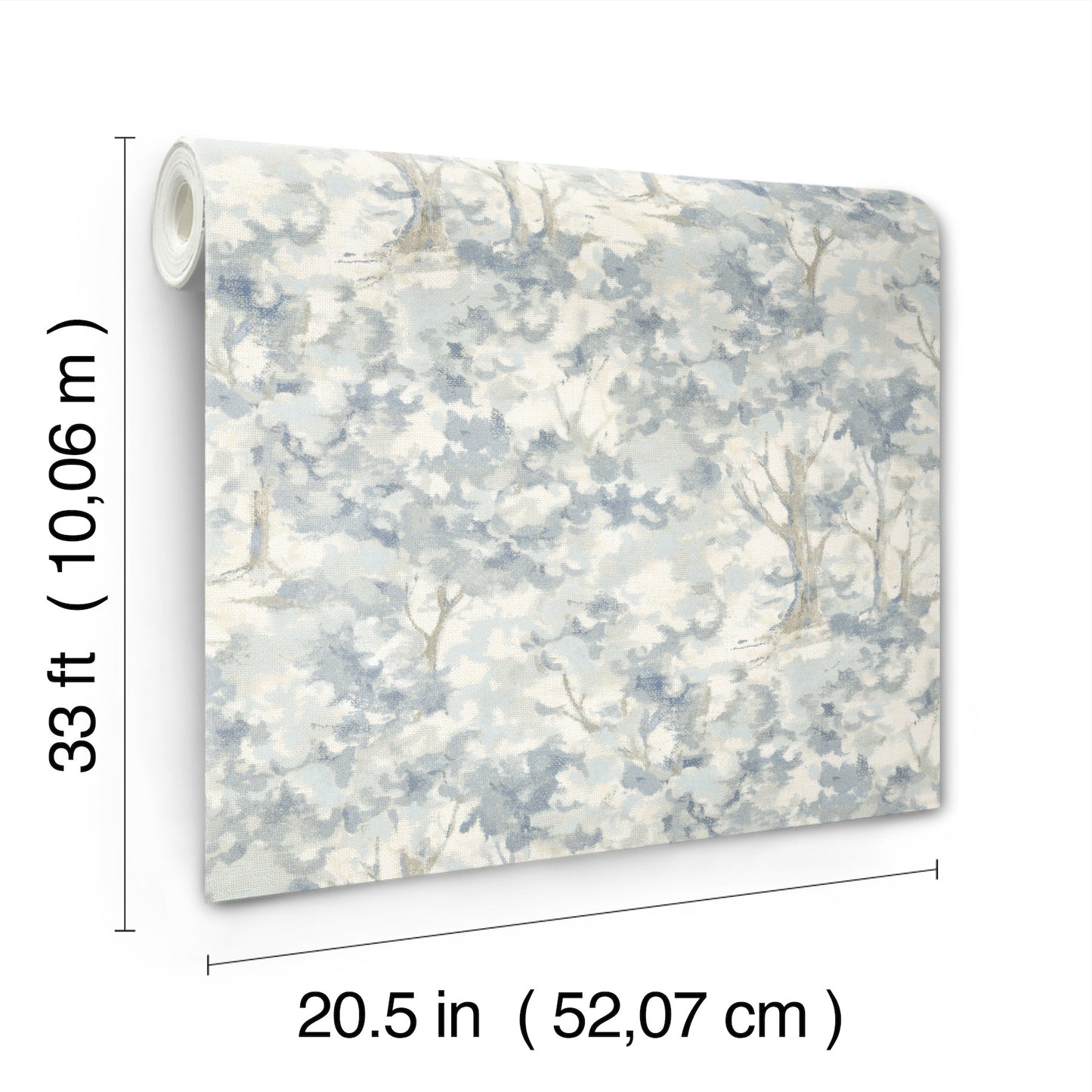 York Wallcoverings Chesapeake Thicket Blue Forest Wallpaper Woods & Forests Transitional Blue  Wallpaper - 4169-83108