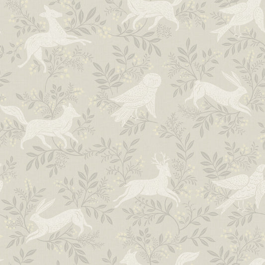York Wallcoverings Chesapeake Revelry Taupe Forest Frolic Wallpaper Animals Transitional Taupe  Wallpaper - 4169-83112