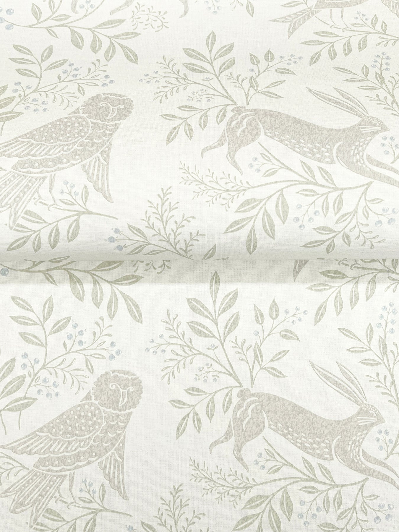 York Wallcoverings Chesapeake Revelry White Forest Frolic Wallpaper Animals Transitional White  Wallpaper - 4169-83113