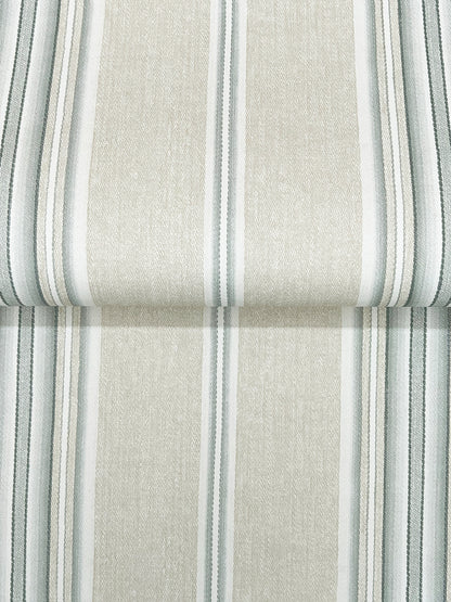 York Wallcoverings Chesapeake Calvados Turquoise Linen Stripe Wallpaper Graphics Farmhouse Turquoise  Wallpaper - 4169-83122