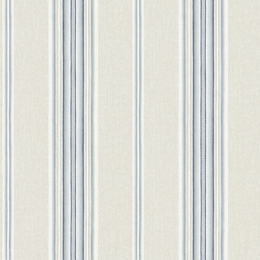 York Wallcoverings Chesapeake Calvados Blue Linen Stripe Wallpaper Graphics Farmhouse Blue  Wallpaper - 4169-83123