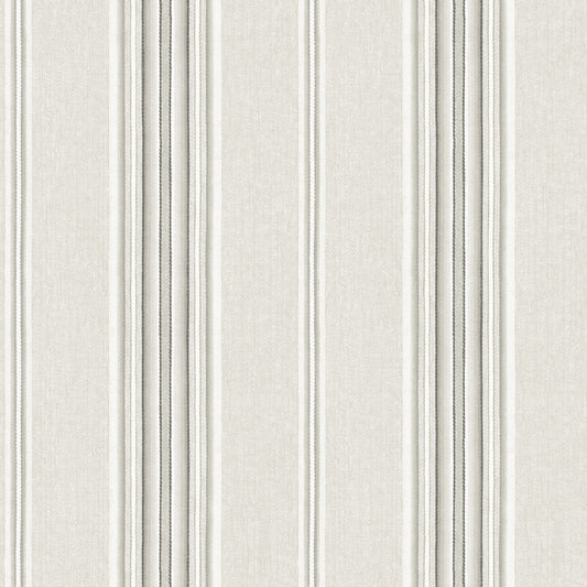 York Wallcoverings Chesapeake Calvados Grey Linen Stripe Wallpaper Graphics Farmhouse Grey  Wallpaper - 4169-83124
