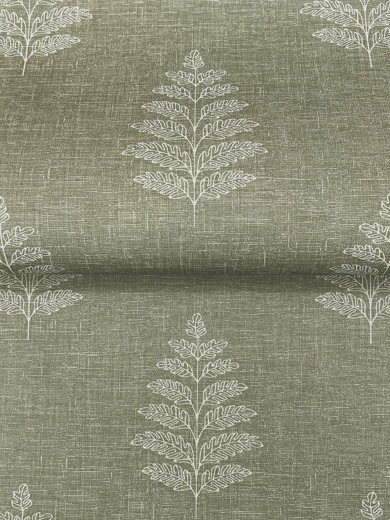 York Wallcoverings Chesapeake Frond Dark Green Leaf Wallpaper Botanical Farmhouse Dark Green  Wallpaper - 4169-83126