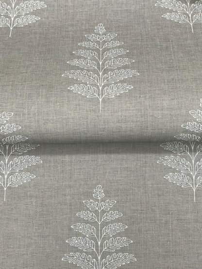 York Wallcoverings Chesapeake Frond Charcoal Leaf Wallpaper Botanical Farmhouse Charcoal  Wallpaper - 4169-83128