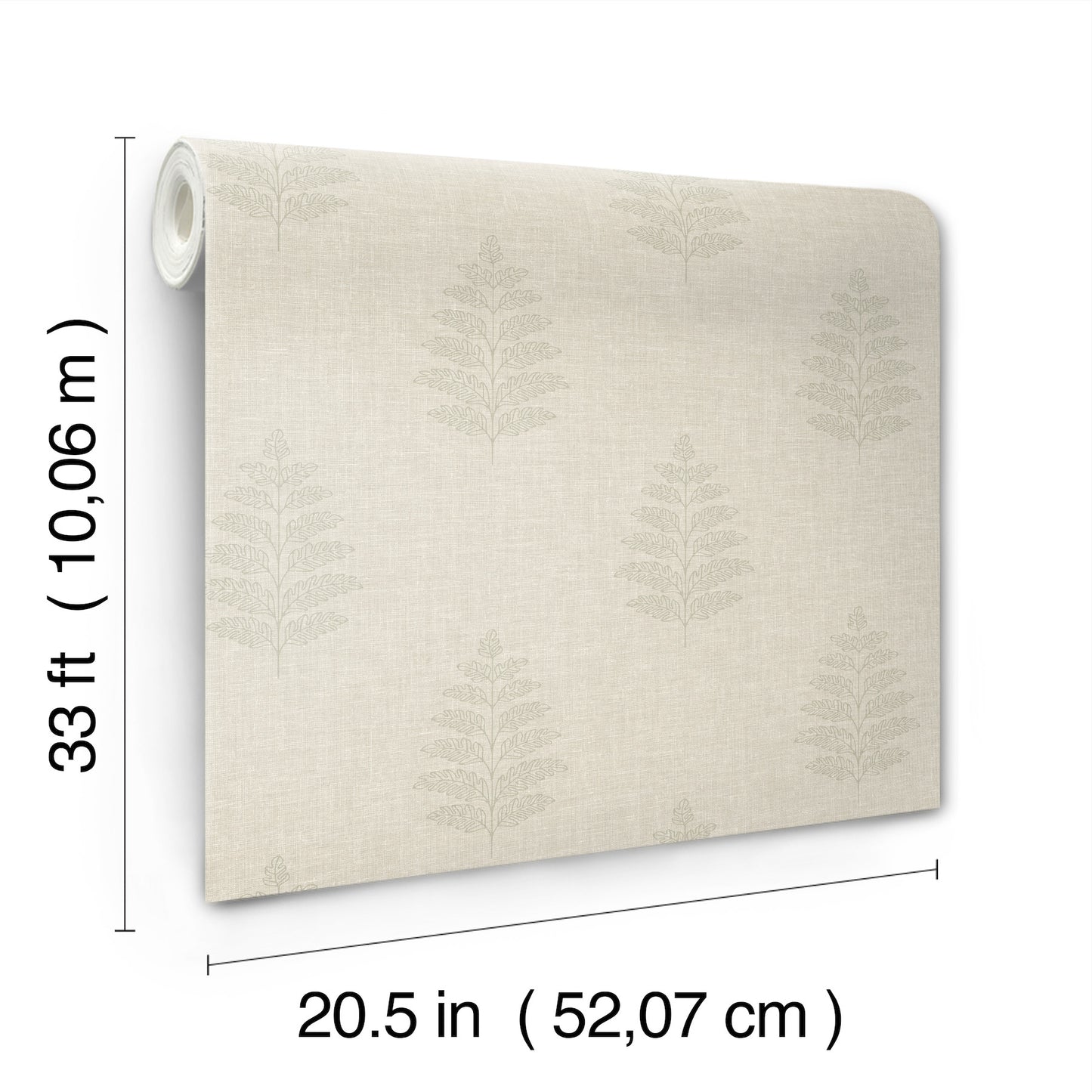 York Wallcoverings Chesapeake Frond Beige Leaf Wallpaper Botanical Farmhouse Beige  Wallpaper - 4169-83129