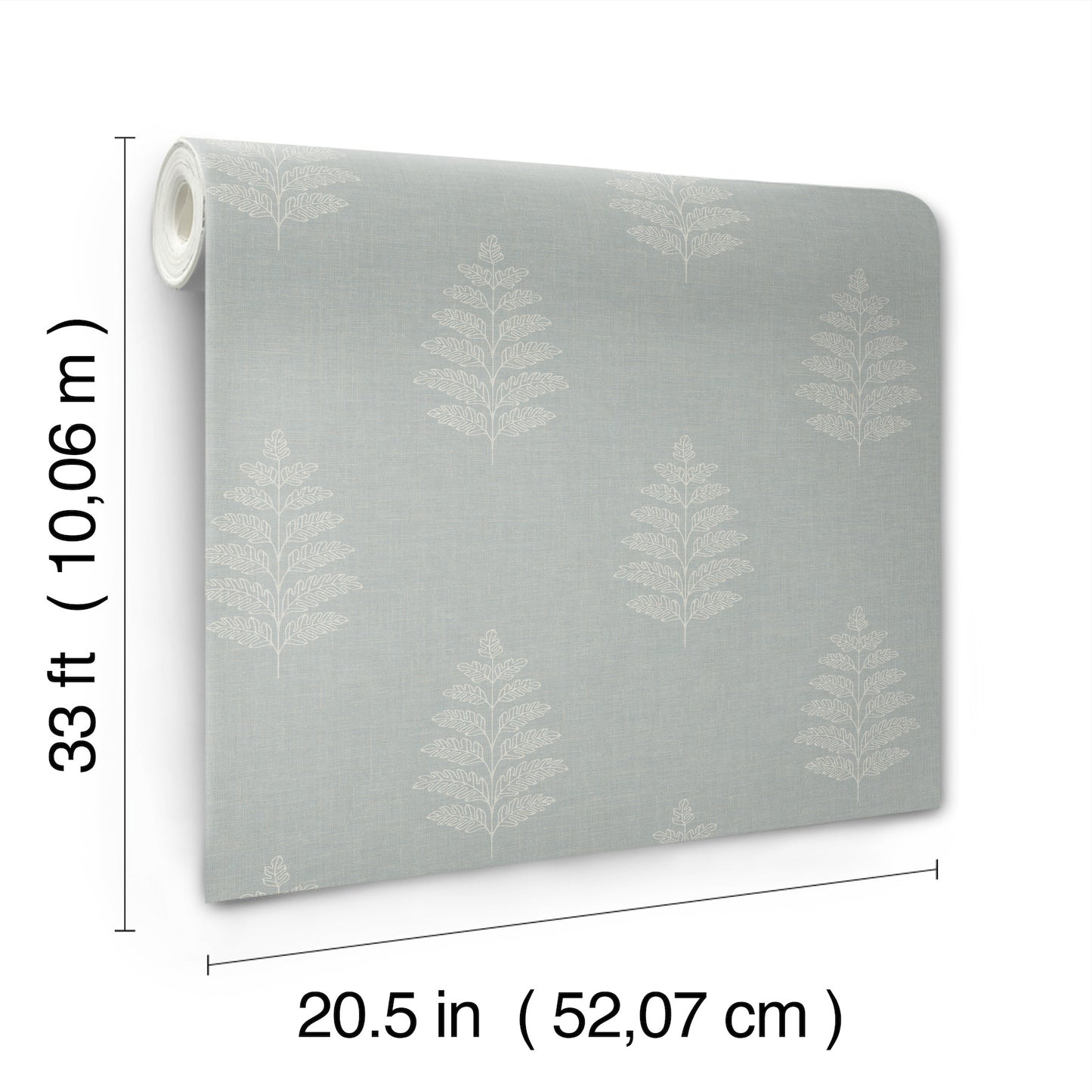 York Wallcoverings Chesapeake Frond Light Blue Leaf Wallpaper Botanical Farmhouse Light Blue  Wallpaper - 4169-83130